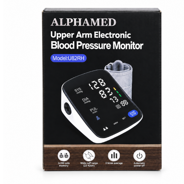 Máy đo huyết áp bắp tay tự động Alphamed U82RH