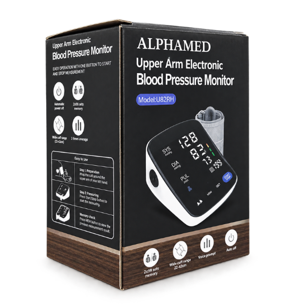Máy đo huyết áp bắp tay tự động Alphamed U82RH