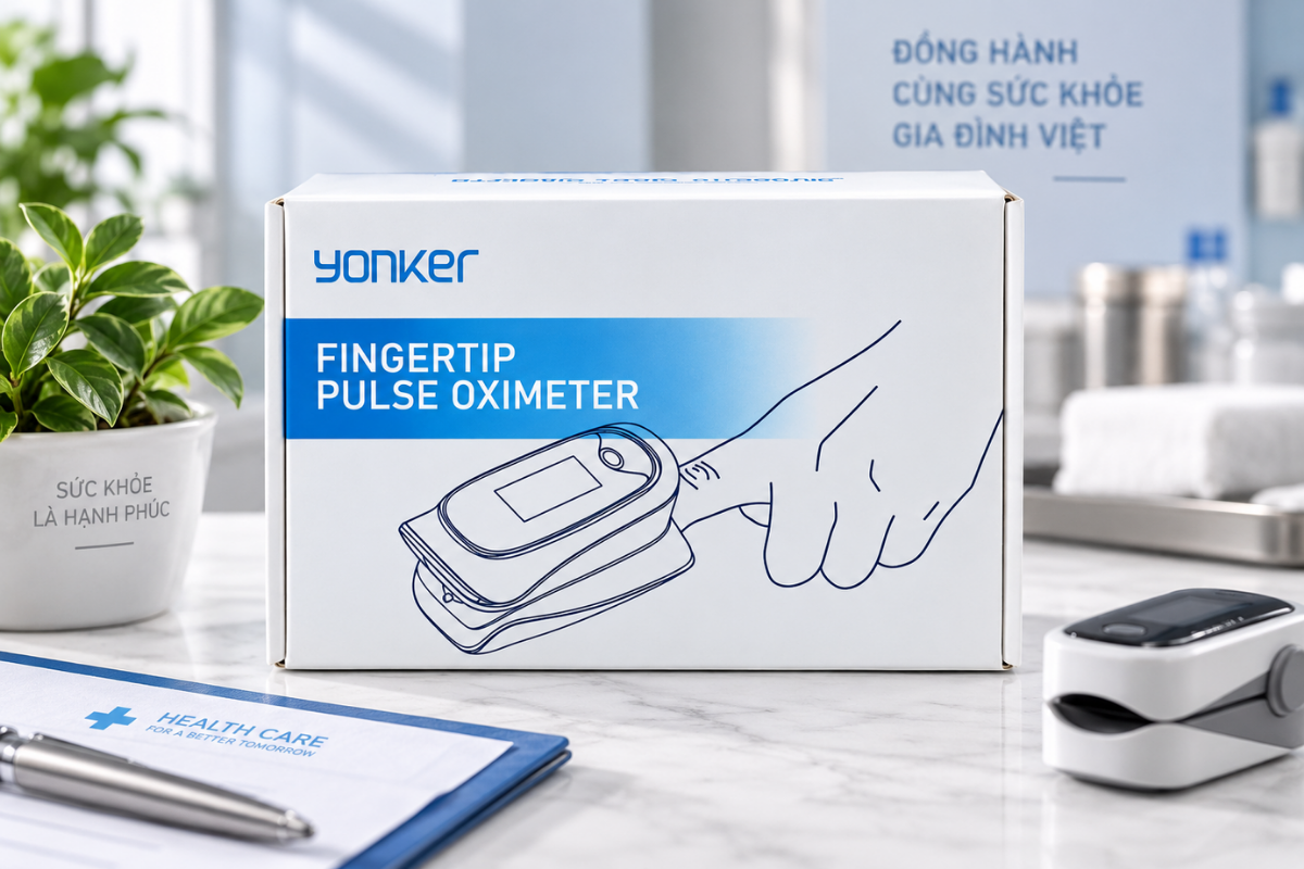 Máy đo nồng độ oxy SpO2 Yonker