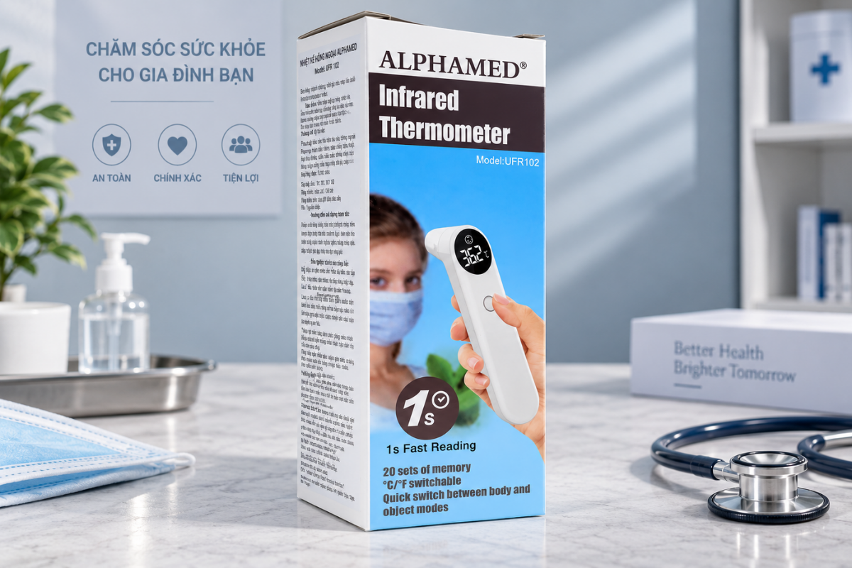 Nhiệt kế hồng ngoại Alphamed UFR102