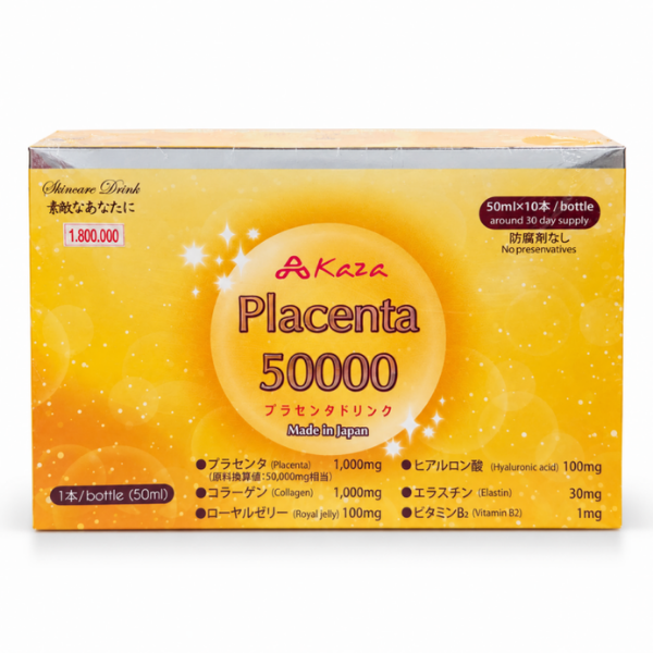 Nước uống làm đẹp da Placenta 50000 Akaza (Hộp 10 lọ)