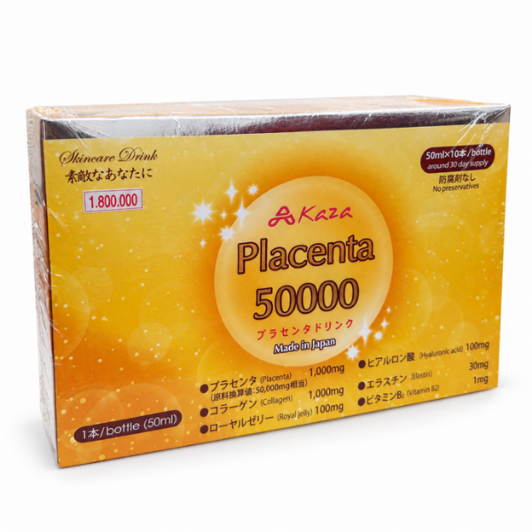 Nước uống làm đẹp da Placenta 50000 Akaza (Hộp 10 lọ)