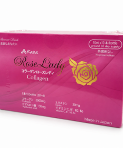 Nước uống làm đẹp da Rose Lady Collagen Akaza (Hộp 10 lọ)