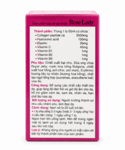 Nước uống làm đẹp da Rose Lady Collagen Akaza (Hộp 10 lọ)