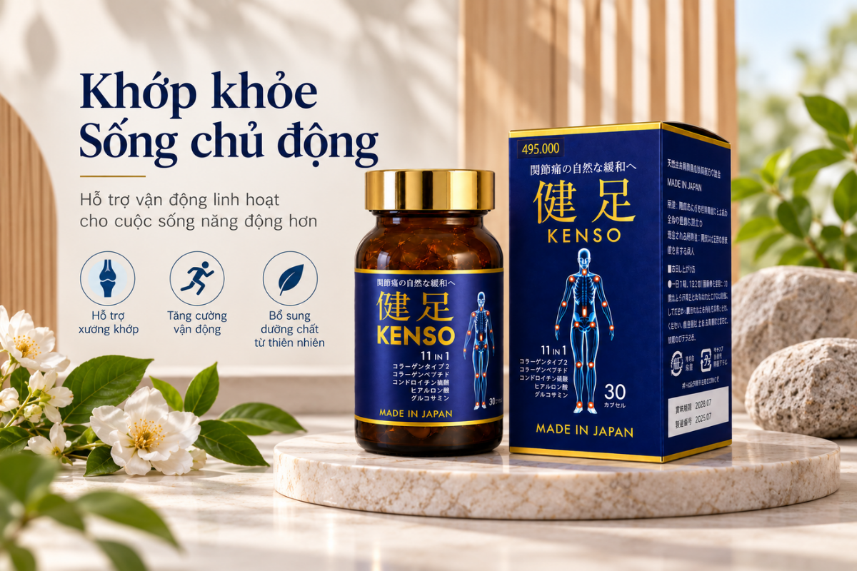 Viên uống hỗ trợ xương khớp KENSO 11in1 (Hộp 30 viên)